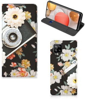 B2Ctelecom Bookcover Samsung Galaxy A42 Smart Cover Vintage Camera