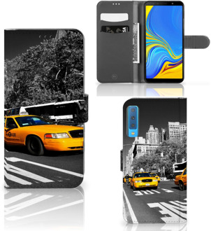 B2Ctelecom Bookcover Samsung Galaxy A7 (2018) Design New York Taxi