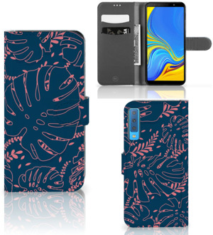 B2Ctelecom Bookcover Samsung Galaxy A7 (2018) Design Palm Leaves