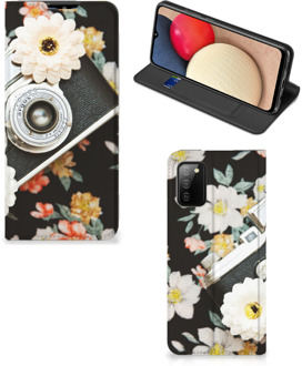 B2Ctelecom Bookcover Samsung Galaxy M02s | A02s Smart Cover Vintage Camera