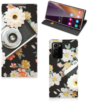 B2Ctelecom Bookcover Samsung Galaxy Note 20 Ultra Smart Cover Vintage Camera