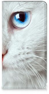 B2Ctelecom Bookcover Samsung Galaxy S20 FE Smart Case Witte Kat