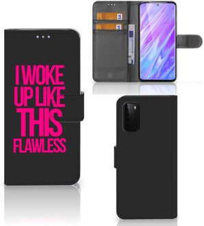 B2Ctelecom Bookcover Samsung Galaxy S20 Hoesje met naam Woke Up