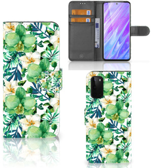 B2Ctelecom Bookcover Samsung Galaxy S20 Hoesje Orchidee Groen