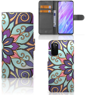 B2Ctelecom Bookcover Samsung Galaxy S20 Hoesje Purple Flower