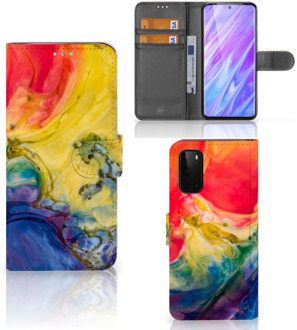 B2Ctelecom Bookcover Samsung Galaxy S20 Hoesje Watercolor Dark