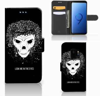 B2Ctelecom Bookcover Samsung Galaxy S9 Skull Hair