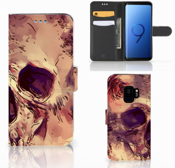 B2Ctelecom Bookcover Samsung Galaxy S9 Skullhead