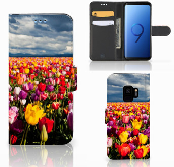 B2Ctelecom Bookcover Samsung Galaxy S9 Tulpen