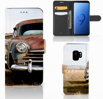 B2Ctelecom Bookcover Samsung Galaxy S9 Vintage Auto