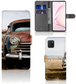 B2Ctelecom Bookcover Samsung Note 10 Lite Telefoonhoesje Vintage Auto