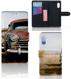 B2Ctelecom Bookcover Samsung Xcover Pro Telefoonhoesje Vintage Auto