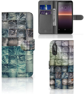 B2Ctelecom Bookcover Sony Xperia 10 II Telefoonhoesje Spijkerbroeken