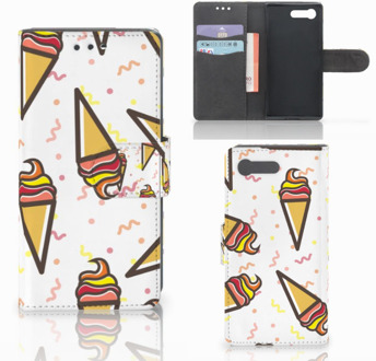 B2Ctelecom Bookcover Sony Xperia X Compact Design Icecream