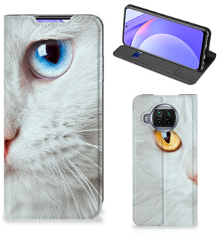 B2Ctelecom Bookcover Xiaomi Mi 10T Lite Smart Case Witte Kat