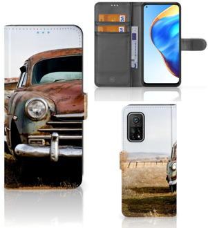 B2Ctelecom Bookcover Xiaomi Mi 10T Pro | Mi 10T Telefoonhoesje Vintage Auto