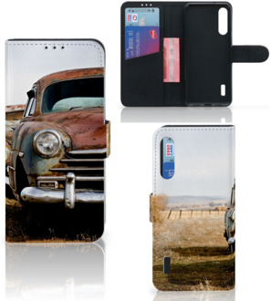 B2Ctelecom Bookcover Xiaomi Mi A3 Telefoonhoesje Vintage Auto