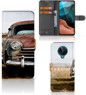 B2Ctelecom Bookcover Xiaomi Poco F2 Pro Telefoonhoesje Vintage Auto