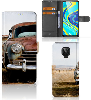 B2Ctelecom Bookcover Xiaomi Redmi Note 9 Pro | Note 9S Telefoonhoesje Vintage Auto