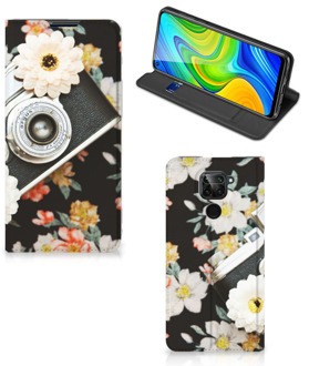 B2Ctelecom Bookcover Xiaomi Redmi Note 9 Smart Cover Vintage Camera