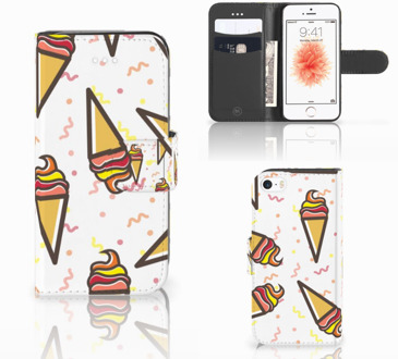 B2Ctelecom Bookhoesje iPhone 5s | SE Icecream