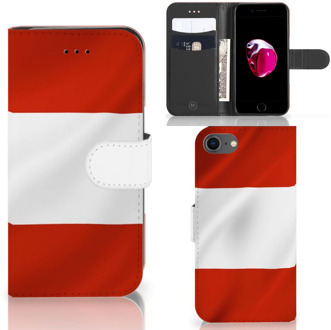 B2Ctelecom Bookstyle Case hoesje iPhone 7 | 8 Oostenrijk