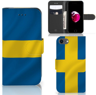 B2Ctelecom Bookstyle Case hoesje iPhone 7 | 8 Zweden