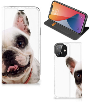 B2Ctelecom Bookstyle Case iPhone 12 | iPhone 12 Pro Smart Cover Franse Bulldog