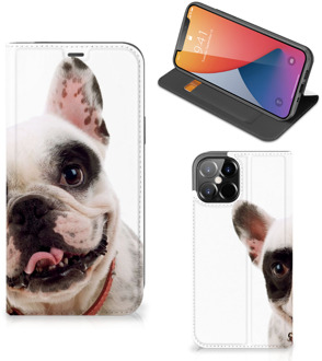 B2Ctelecom Bookstyle Case iPhone 12 Pro Max Smart Cover Franse Bulldog