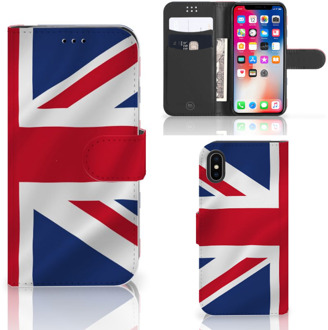 B2Ctelecom Bookstyle Case  iPhone X | Xs Telefoonhoesje Groot-Brittannië