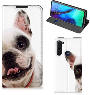 B2Ctelecom Bookstyle Case Motorola Moto G Pro Smart Cover Franse Bulldog