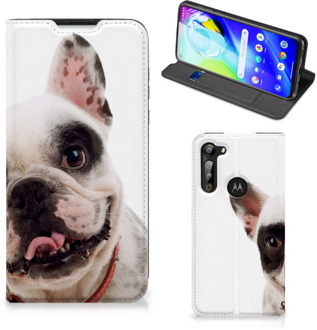 B2Ctelecom Bookstyle Case Motorola Moto G8 Power Smart Cover Franse Bulldog