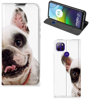 B2Ctelecom Bookstyle Case Motorola Moto G9 Power Smart Cover Franse Bulldog