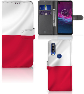 B2Ctelecom Bookstyle Case Motorola One Action Polen