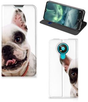 B2Ctelecom Bookstyle Case Nokia 3.4 Smart Cover Franse Bulldog