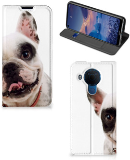 B2Ctelecom Bookstyle Case Nokia 5.4 Smart Cover Franse Bulldog