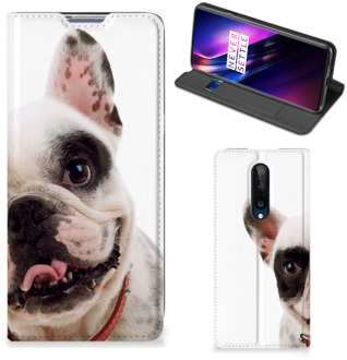 B2Ctelecom Bookstyle Case OnePlus 8 Smart Cover Franse Bulldog