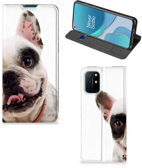 B2Ctelecom Bookstyle Case OnePlus 8T Smart Cover Franse Bulldog