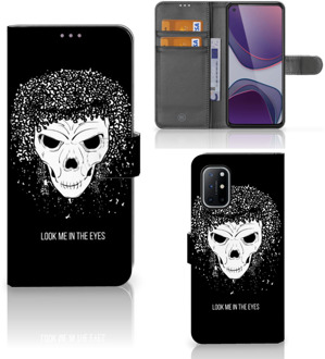 B2Ctelecom Bookstyle Case OnePlus 8T Telefoonhoesje met Tekst Skull Hair