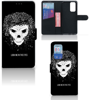 B2Ctelecom Bookstyle Case OnePlus 9 Pro Telefoonhoesje met Tekst Skull Hair