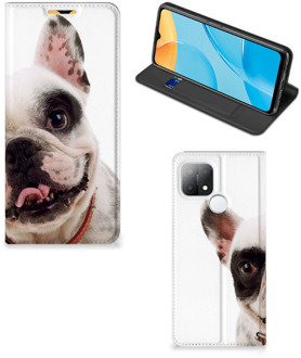 B2Ctelecom Bookstyle Case OPPO A15 Smart Cover Franse Bulldog