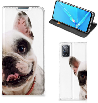 B2Ctelecom Bookstyle Case OPPO A52 | A72 Smart Cover Franse Bulldog