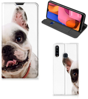 B2Ctelecom Bookstyle Case Samsung Galaxy A20s Smart Cover Franse Bulldog