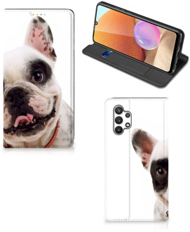 B2Ctelecom Bookstyle Case Samsung Galaxy A32 4G Smart Cover Franse Bulldog