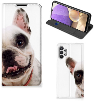 B2Ctelecom Bookstyle Case Samsung Galaxy A32 5G Smart Cover Franse Bulldog