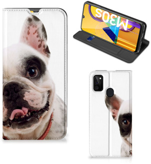 B2Ctelecom Bookstyle Case Samsung Galaxy M21 Smart Cover Franse Bulldog