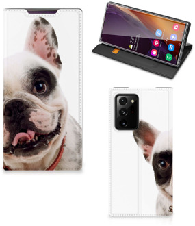 B2Ctelecom Bookstyle Case Samsung Galaxy Note 20 Ultra Smart Cover Franse Bulldog