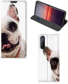 B2Ctelecom Bookstyle Case Sony Xperia 5 II Smart Cover Franse Bulldog