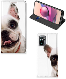 B2Ctelecom Bookstyle Case Xiaomi Redmi Note 10 4G | 10S Smart Cover Franse Bulldog