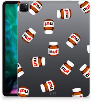 B2Ctelecom Bumper Case iPad Pro 12.9 (2020) | iPad Pro 12.9 (2021) Hippe Hoesje Quotes Nut Jar met transparant zijkanten